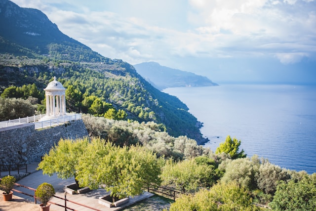 Uitkijkpunt Son Marroig bij zonsondergang