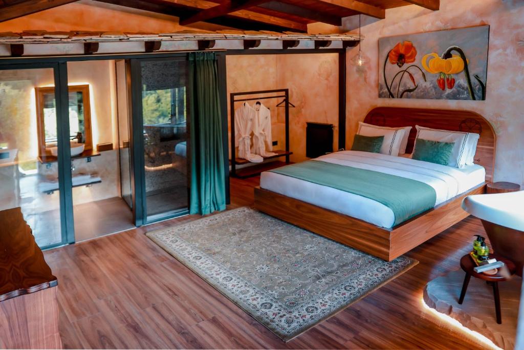 Kamer met houten details