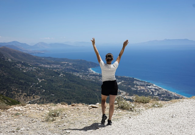 Uitzicht vanaf Llogara-pas