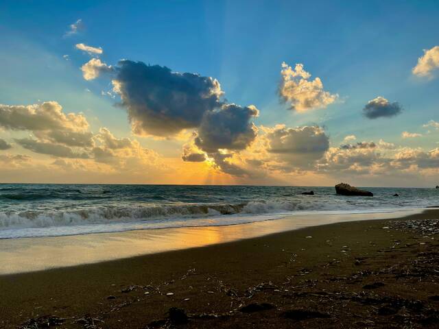 Pissouri – strand bij avondlicht