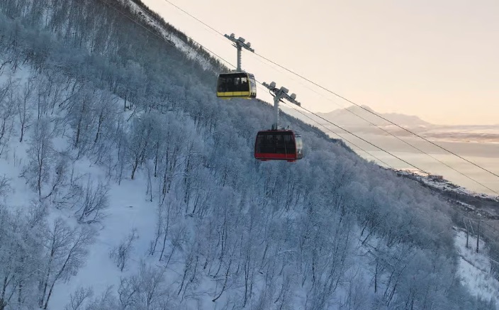 Panorama over fjorden