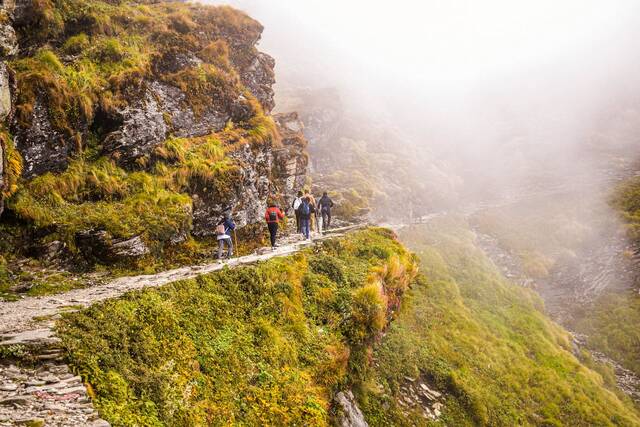 Trek het binnenland in