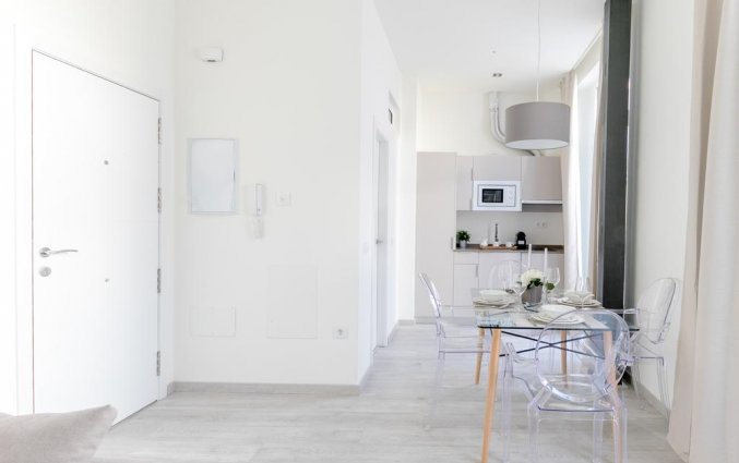 Eethoek en keuken van appartementen Soho Boutique Museo in Malaga