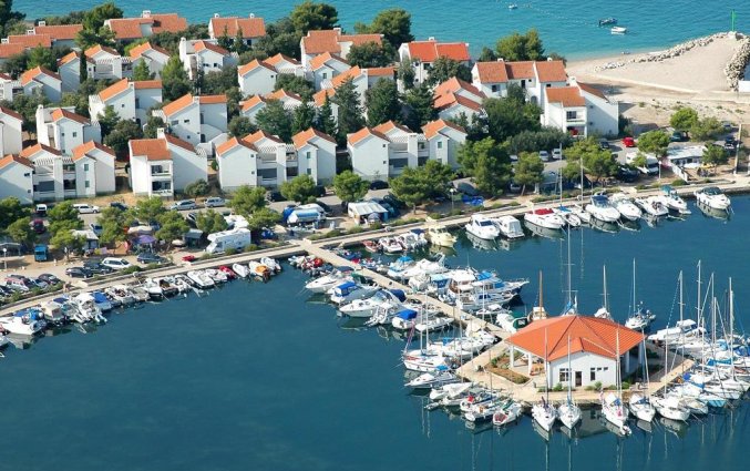 Bovenaanzicht van appartementen Villas Kornati