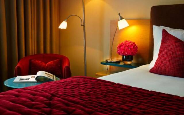 Slaapkamer van hotel Croke Park in Dublin