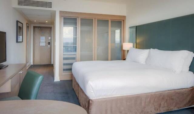 Slaapkamer van hotel Hilton Kilmainham in Dublin