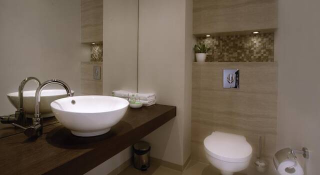 Badkamer van Aparthotel Platinum Residence in Warschau