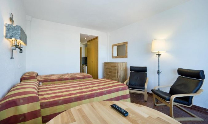 Slaapkamer van appartementen Bajondillo in Fuerteventura