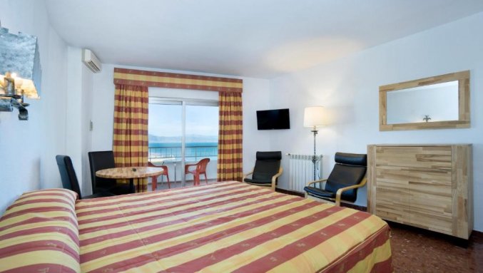 Slaapkamer van appartementen Bajondillo in Fuerteventura