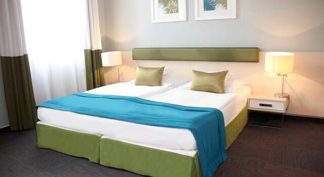 Tweepersoonskamer van Hotel Atrium Fashion in Budapest