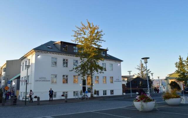 Gebouw van Hotel Leifur Eiriksson Reykjavik