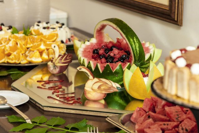 Ontbijtbuffet van Hotel Adelais op Kreta
