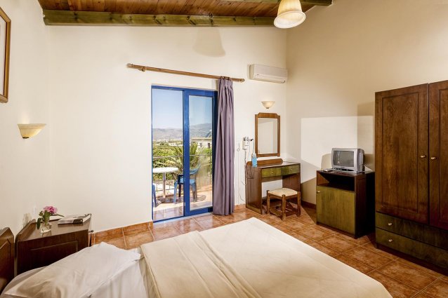 Tweepersoonskamer van Hotel Adelais op Kreta