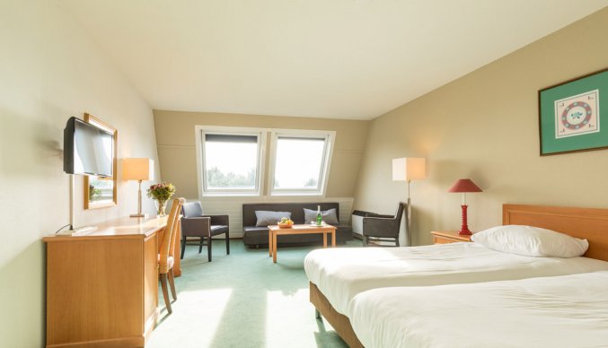 Tweepersoonskamer van Fletcher Resort-Hotel Amelander Kaap op Ameland