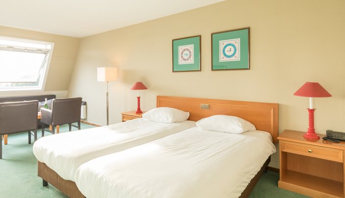 Tweepersoonskamer van Fletcher Resort-Hotel Amelander Kaap op Ameland