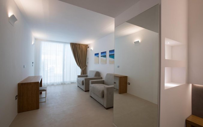 Tweepersoonskamer van Hotel Seven Suite in Puglia