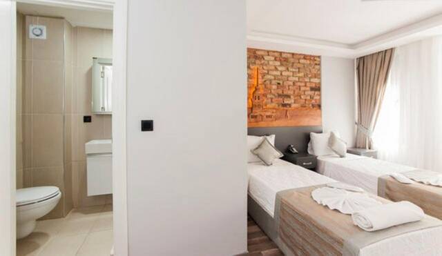 Tweepersoonskamer van Appartementen A Plus Residence in Istanbul