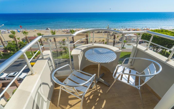 Balkon van Hotel Kleopatra Celine in Alanya