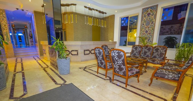 Lobby van Hotel Kleopatra Celine in Alanya