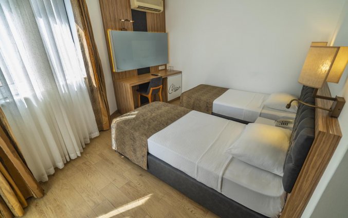 Slaapkamer van Hotel Kleopatra Celine in Alanya