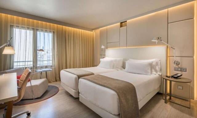 Tweepersoonskamer van NH Collection Lisboa Liberdade Lissabon