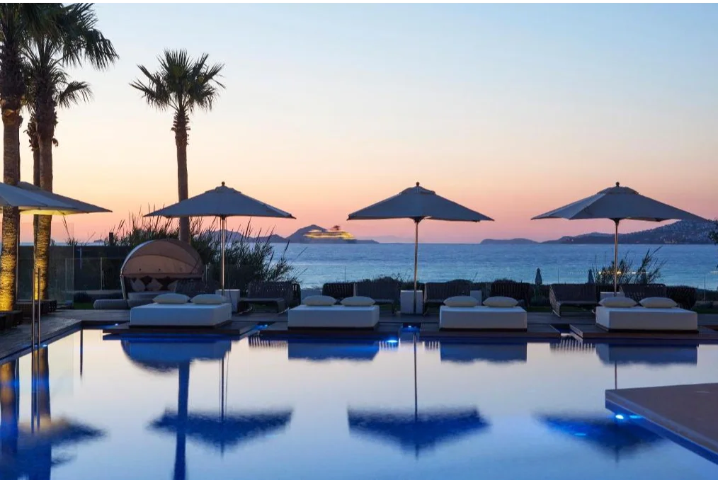 Aqua Blu Boutique Hotel & Spa ligbedden 