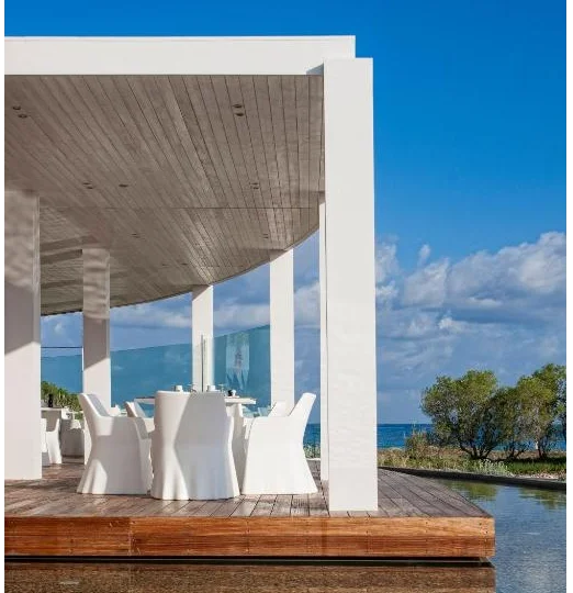 Aqua Blu Boutique Hotel & Spa terras 