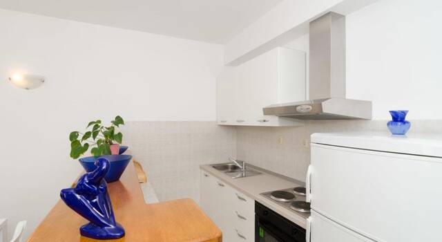 Keuken van een appartement van Aparthotel Apartmani Vulicevic in Dubrovnik