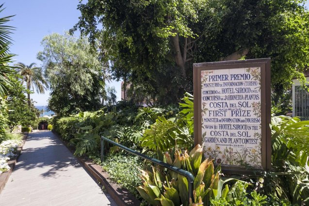 Tuin van Hotel Siroco aan de Costa del Sol