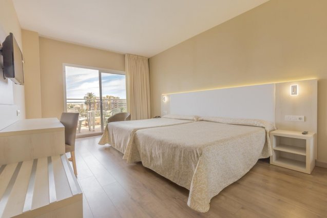 Tweepersoonskamer van Hotel Siroco aan de Costa del Sol