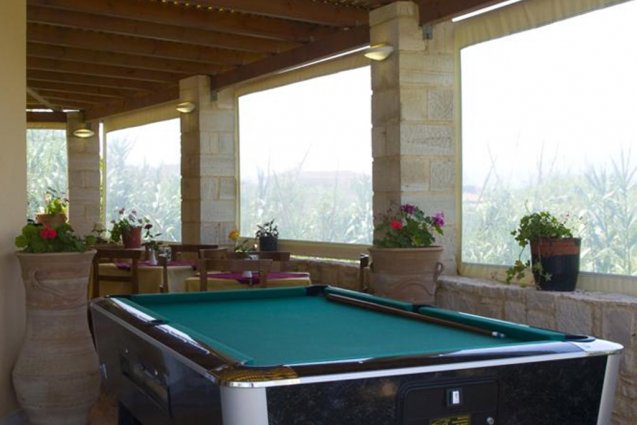 Biljarttafel van appartementen Furtura vakantie Kreta