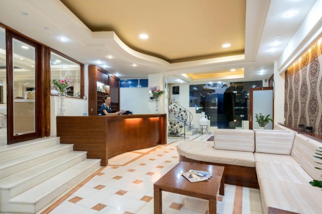 Lobby van Aparthotel Apollo in Kreta