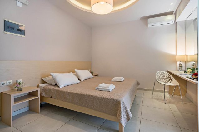 Tweepersoonskamer van Aparthotel Apollo in Kreta