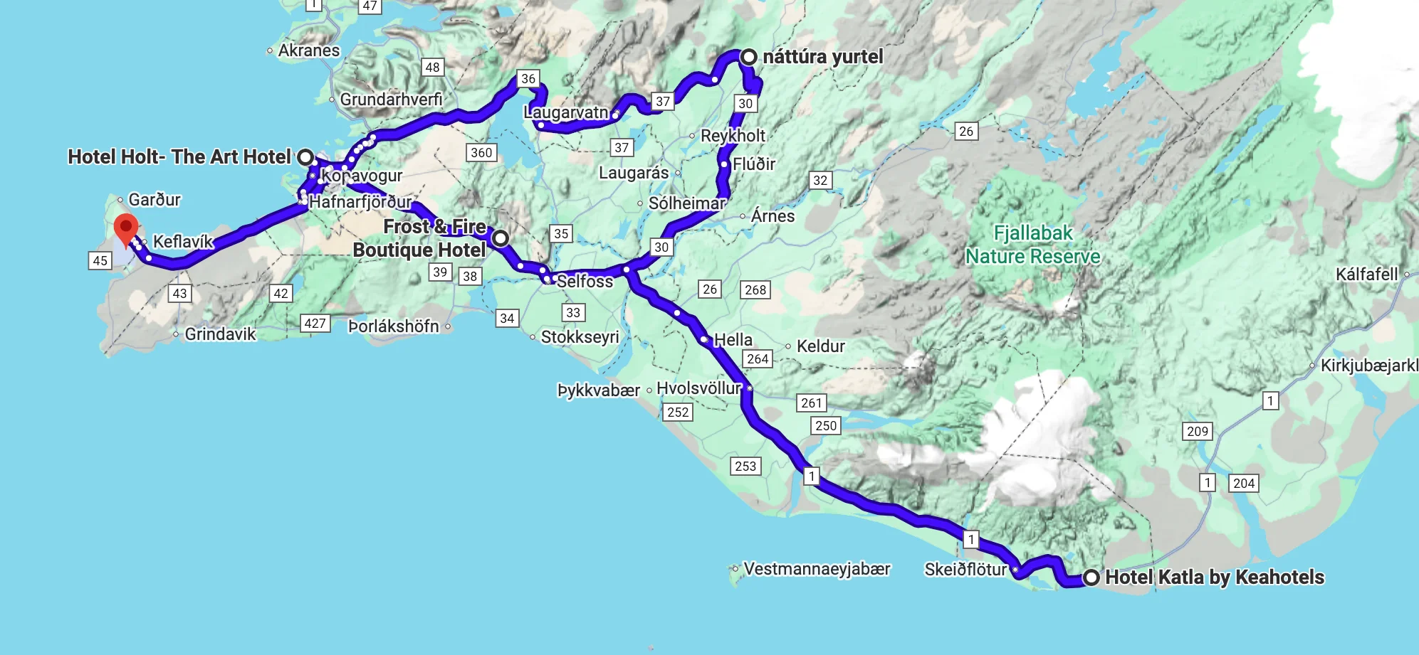 Rondreis Route Golden Circle met uniek verblijf