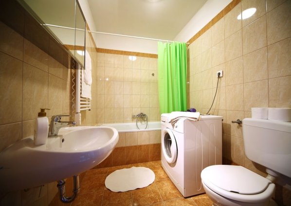 Een badkamer van een studio of appartment van Opera Residence in Budapest