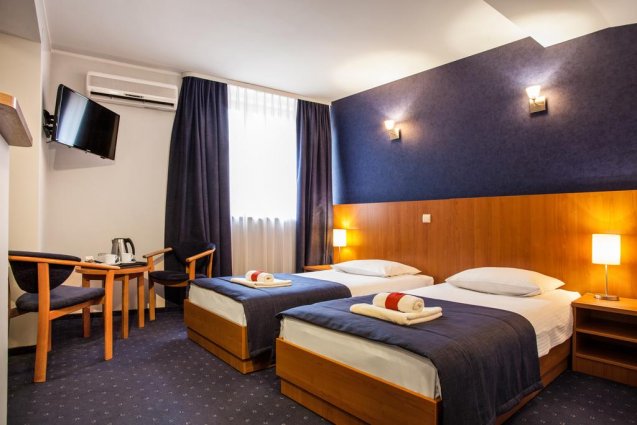 Tweepersoonskamer van Hotel Alexander in Krakau