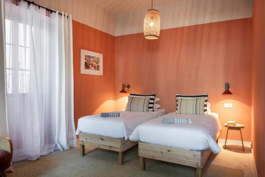 Casa Rosa Villa - tweepersoonskamer met twin bedden