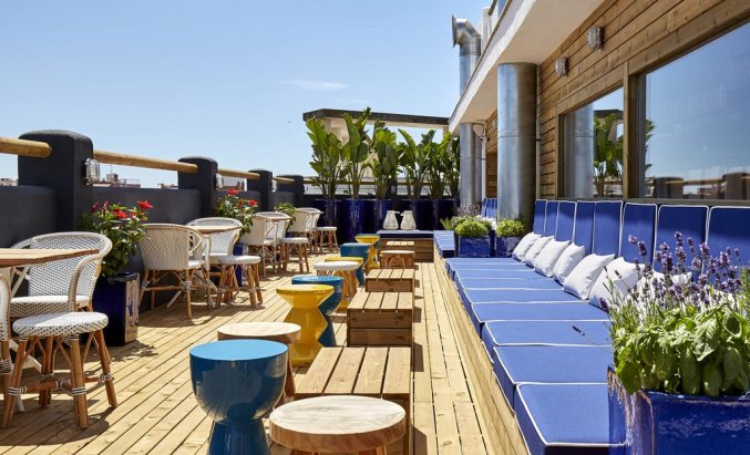 Terras van Hotel Delamar in Lloret de Mar