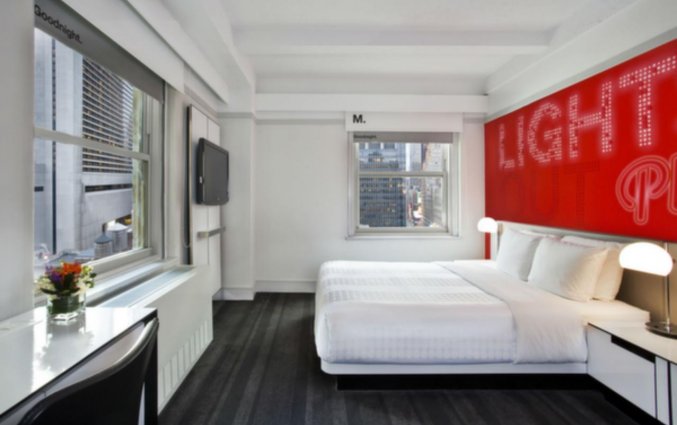 Tweepersoonskamer van Hotel Row NYC