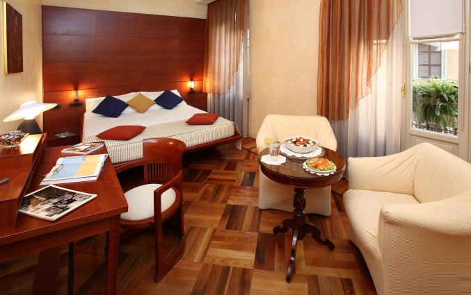 Tweepersoonskamer van Hotel Sanpi Milaan