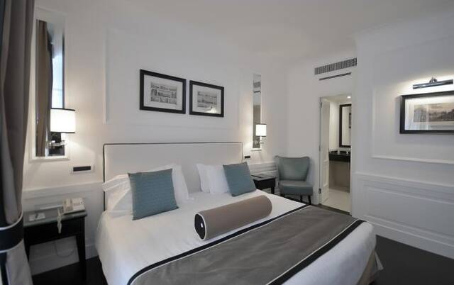 Tweepersoonskamer van Hotel Grand Oriente in Napels